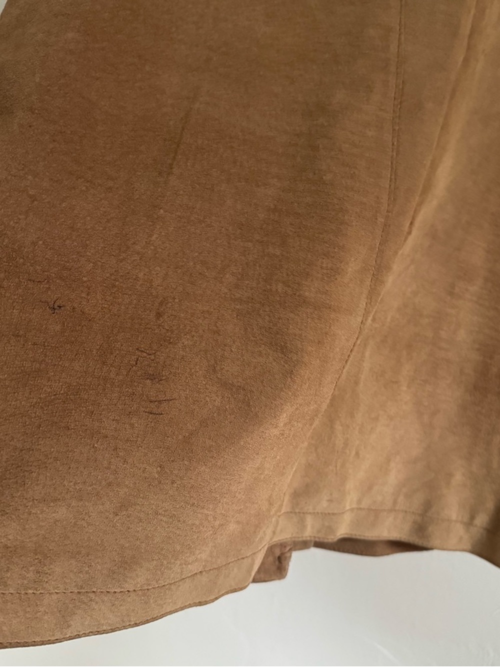 Vintage BB Dakota Tan Brown 100% Suede Leather Jacket Oversized Western Boho - Picture 7 of 13